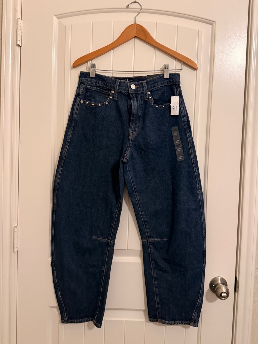 GAP Dark Blue Barrel Jeans